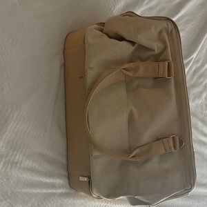 BEIS Tan Canvas Duffel Bag